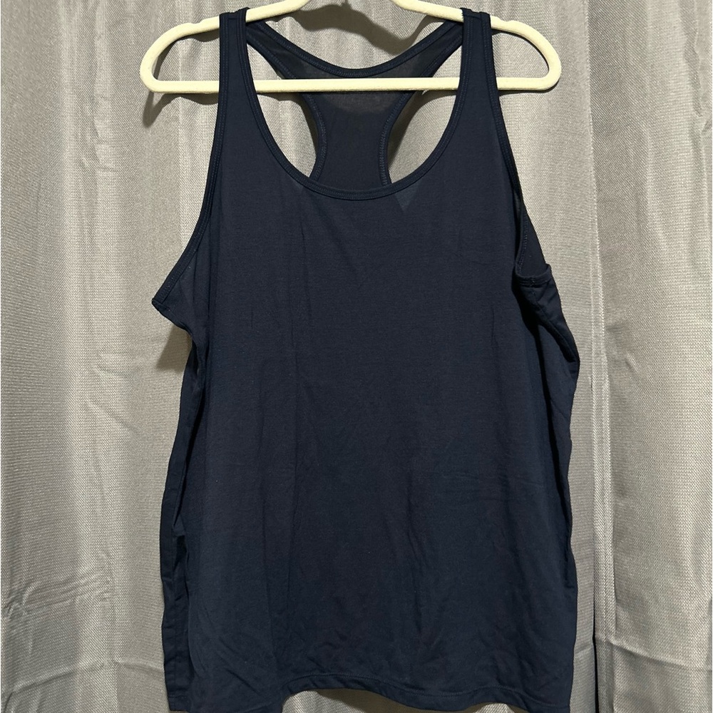 Blue Racerback Tank Top